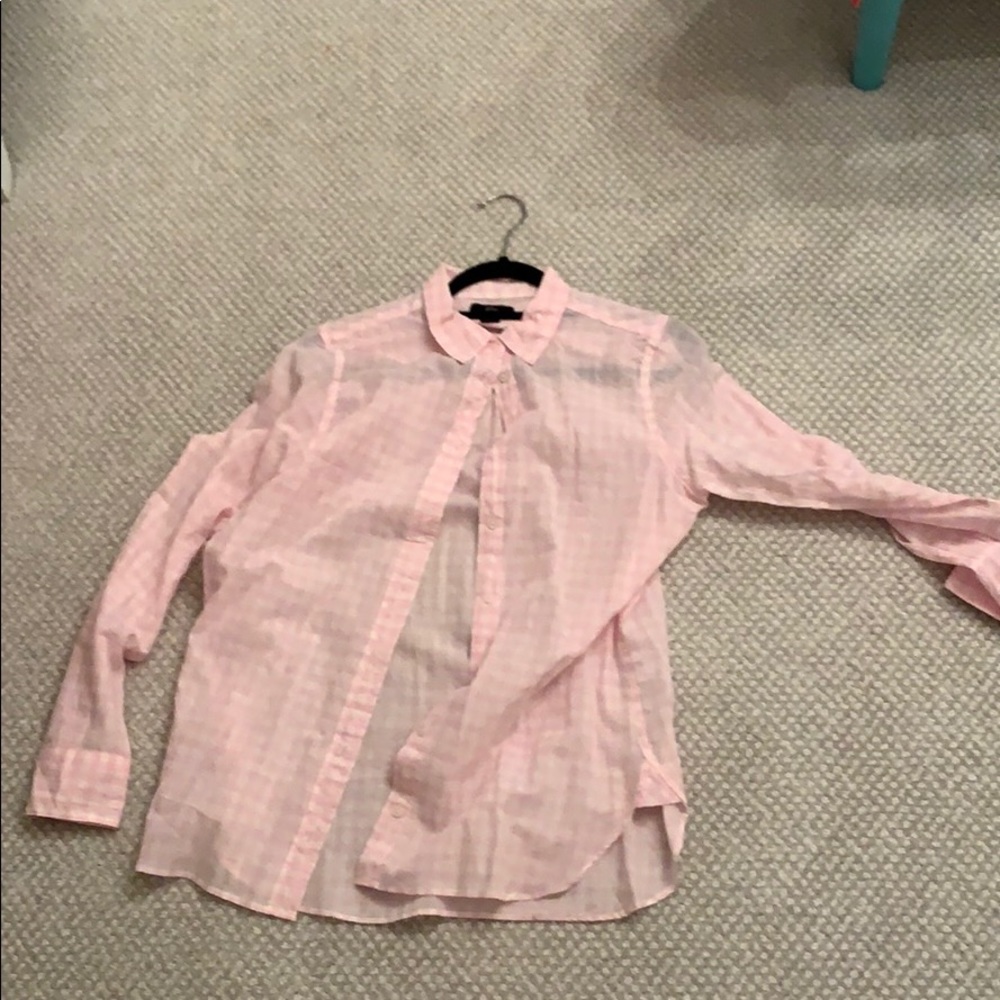Pink jcrew shirt